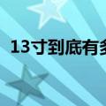 13寸到底有多大（13寸大概和什么一样大）