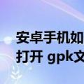安卓手机如何打开.gpg文件（安卓手机如何打开 gpk文件）
