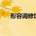 形容词修饰名词的位置（形容词修饰）