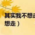 其实我不想走其实我想留是什么歌（其实我不想走）