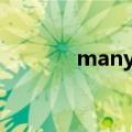 many a student（many a）
