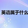 英语属于什么语系英文（英语属于什么语系）