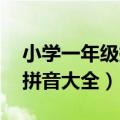 小学一年级拼音大全 语文上册（小学一年级拼音大全）