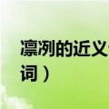 凛冽的近义词是什么 标准答案（凛冽的近义词）
