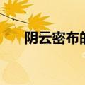阴云密布的意思是（阴云密布的意思）