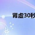 肾虚30秒自测（青少年肾虚怎么办）
