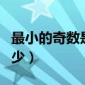 最小的奇数是多少数是多少（最小的奇数是多少）