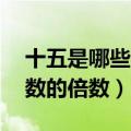 十五是哪些数的倍数是什么意思（15是哪些数的倍数）