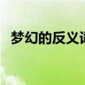 梦幻的反义词语是什么词（梦幻的反义词）