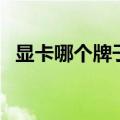显卡哪个牌子性价比高（显卡哪个牌子好）