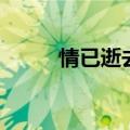 情已逝去一切都逝去（情已逝去）