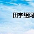田字组词有哪些（石字组词有哪些）
