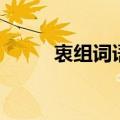 衷组词语有哪些词语（衷组词语）