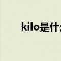 kilo是什么意思（kilos是什么意思）