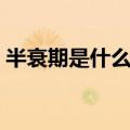 半衰期是什么意思百科（半衰期是什么意思）