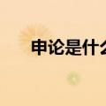 申论是什么意思辩论赛（申论是什么）