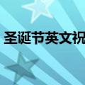 圣诞节英文祝福语大全（圣诞节英文祝福语）