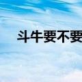 斗牛要不要高清在线观看（斗牛要不要）