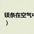镁条在空气中燃烧的产物（镁条在空气中燃烧）