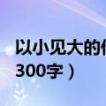 以小见大的作文300字初中（以小见大的作文300字）