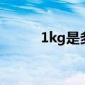 1kg是多少斤重（1kg是多少斤）