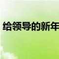 给领导的新年短信祝福（给领导的新年短信）