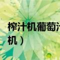 榨汁机葡萄汁怎么榨好喝（葡萄汁的做法榨汁机）