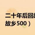 二十年后回故乡500字左右想象（二十年后回故乡500）