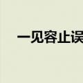 一见容止误终身是什么意思（一见容止）