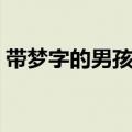 带梦字的男孩名字顺口（带梦字的男孩名字）