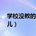 学校没教的10件事（那些学校没有教过的事儿）