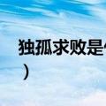 独孤求败是什么意思?（独孤求败是什么意思）