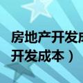 房地产开发成本在资产负债表怎么填（房地产开发成本）