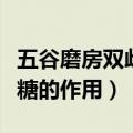 五谷磨房双歧益生元低聚果糖的作用（低聚果糖的作用）