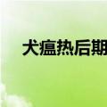 犬瘟热后期抽搐怎么治疗（犬瘟热后期）
