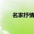 名家抒情散文精选（名家抒情散文）