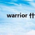 warrior 什么意思（warriors什么意思）