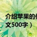 介绍苹果的作文500字说明文（介绍苹果的作文500字）