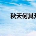 秋天何其芳原文及解析（秋天何其芳）