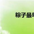 粽子最早叫啥（粽子最早叫什么）