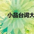 小品台词大全 搞笑7人（小品台词大全）
