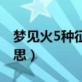 梦见火5种征兆要发财（梦见着火了是什么意思）