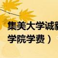 集美大学诚毅学院学费艺术类（集美大学诚毅学院学费）