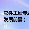 软件工程专业发展前景一千字（软件工程专业发展前景）