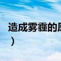 造成雾霾的原因有很多英语（造成雾霾的原因）