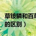 草铵膦和百草枯有什么区别（草胺磷与百草枯的区别）