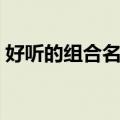 好听的组合名字女生霸气（好听的组合名字）