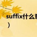 suffix什么意思中文翻译（suffix是什么意思）