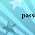 passes through（passes）