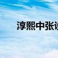 淳熙中张说颇用事翻译（张说颇用事）